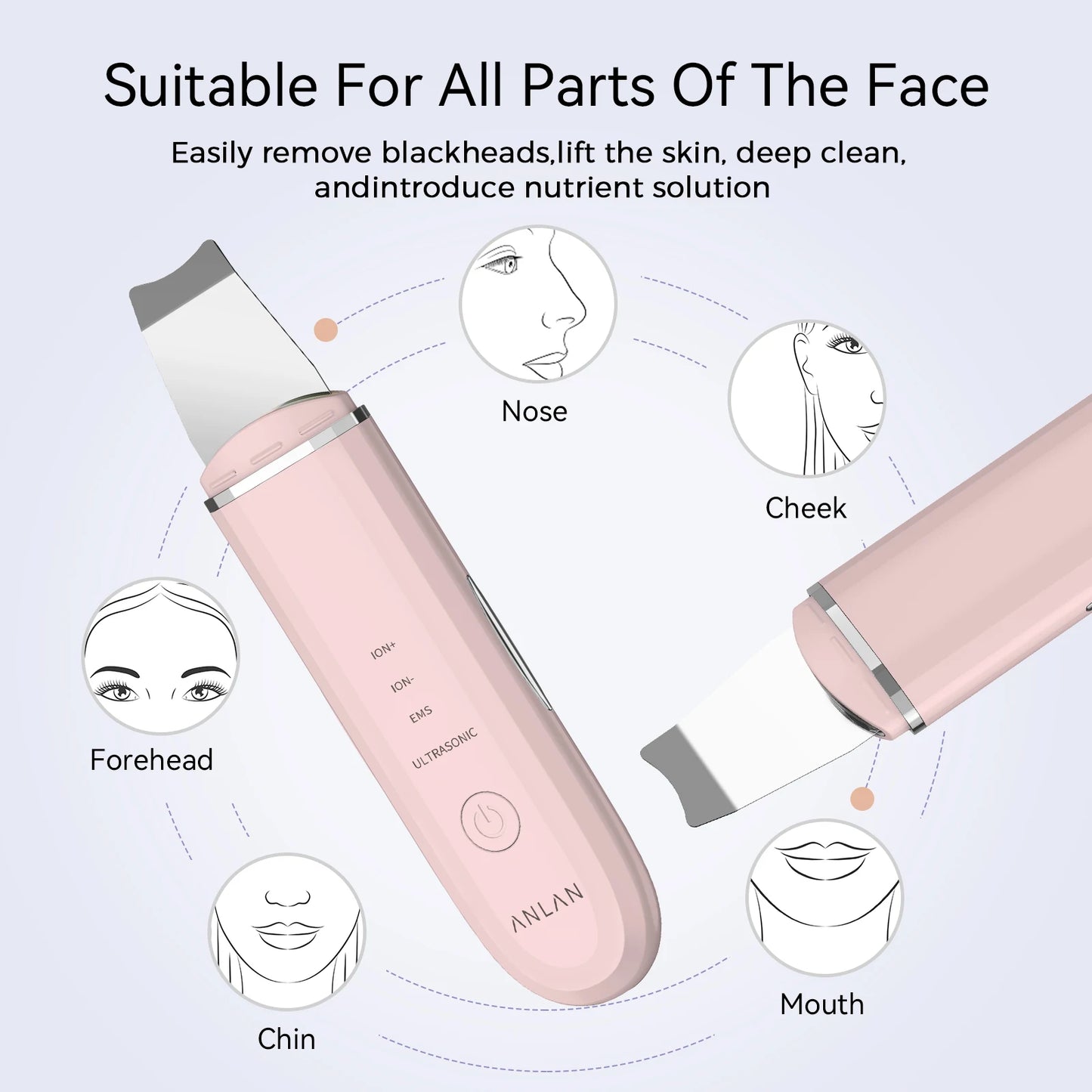 Premium Ultrasonic Skin Scrubber - WellAura