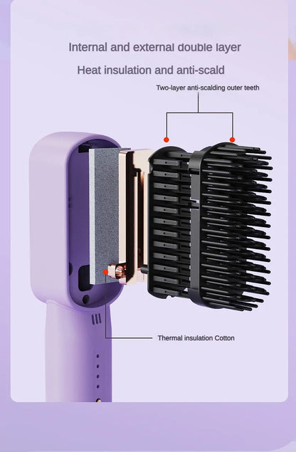 SwiftStyle™ Wireless Hot Comb Straightener